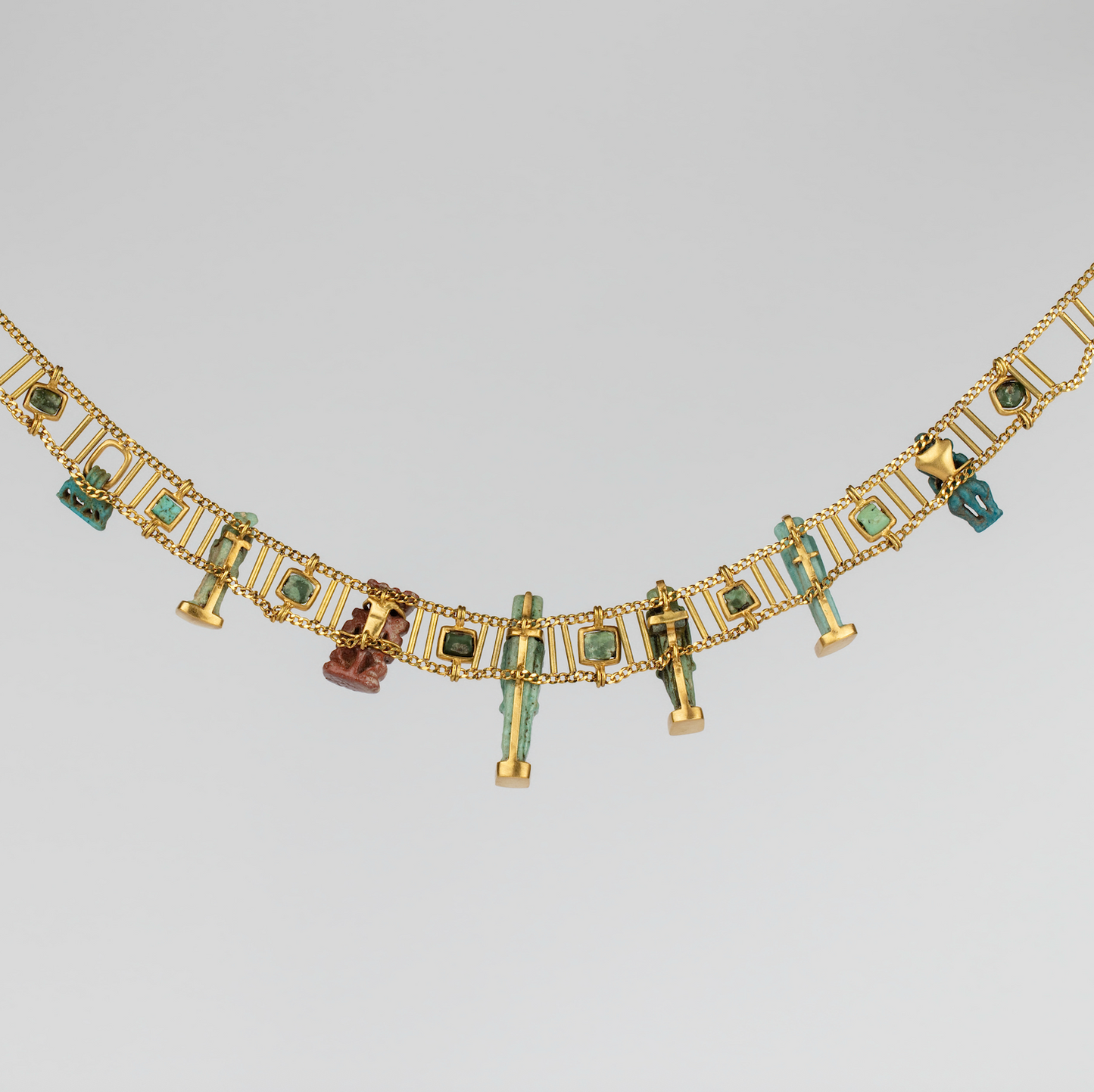 18K Gold 'Pantheon of the Nile' Amulet Necklace