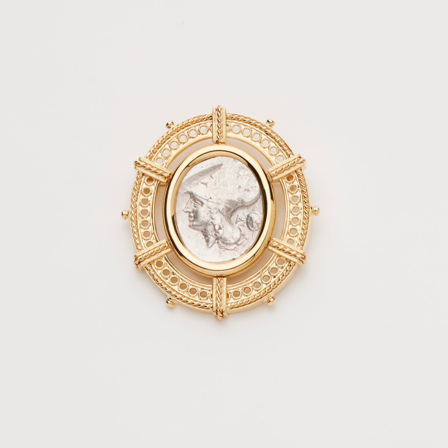 18K Gold Brooch/ Pendant