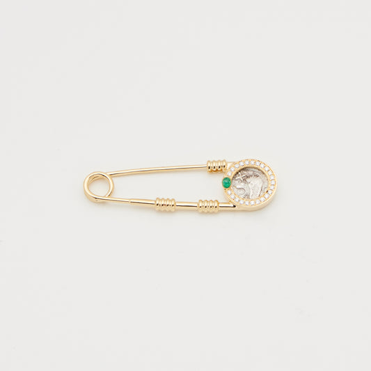 18K Gold Brooch