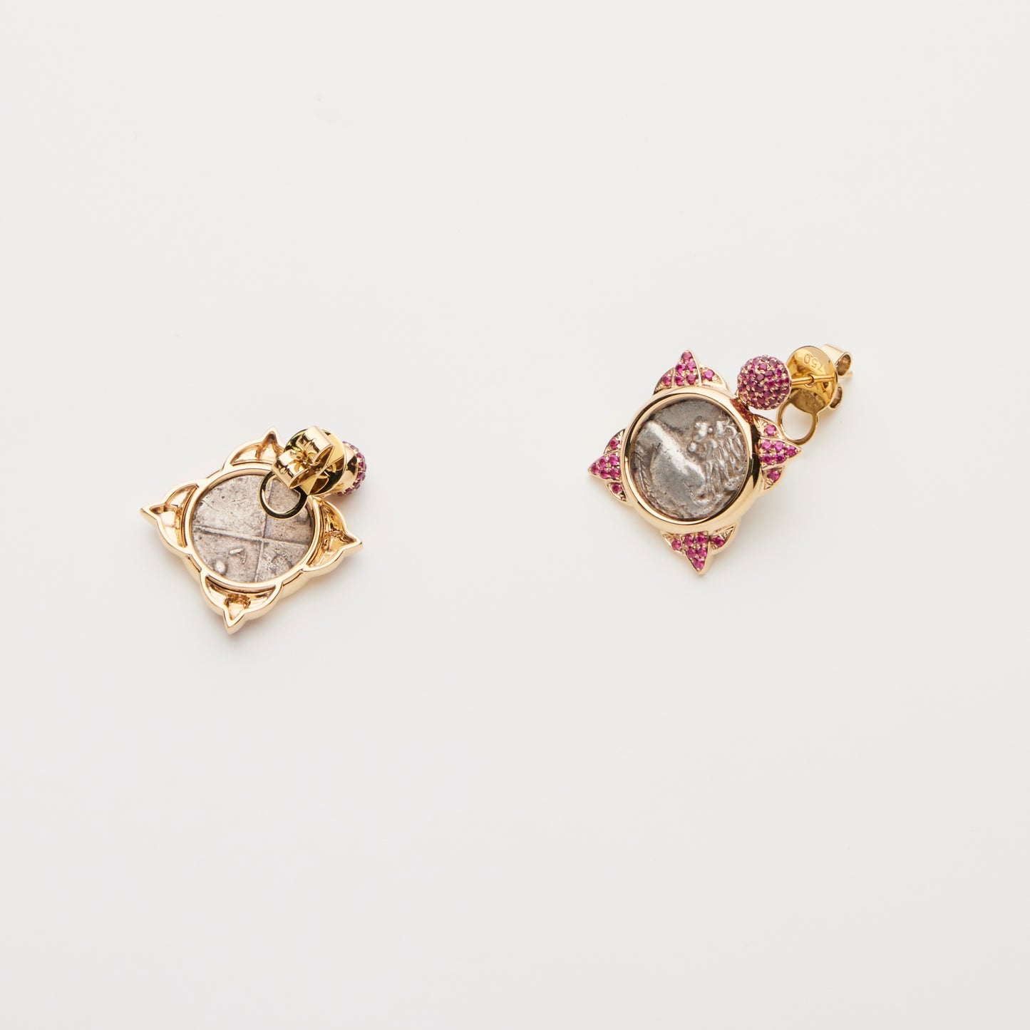 18K Gold/ Ruby Earrings