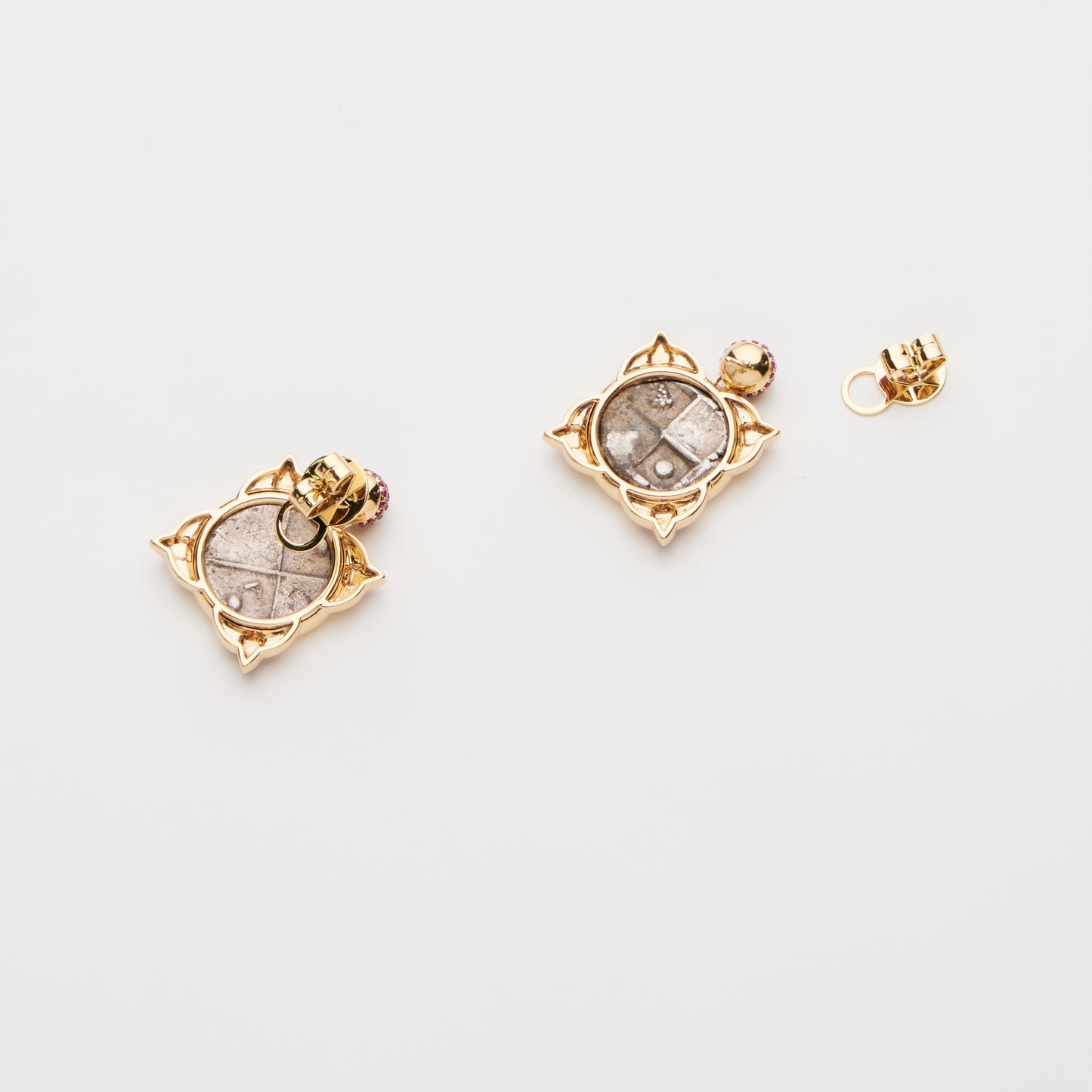 18K Gold/ Ruby Earrings