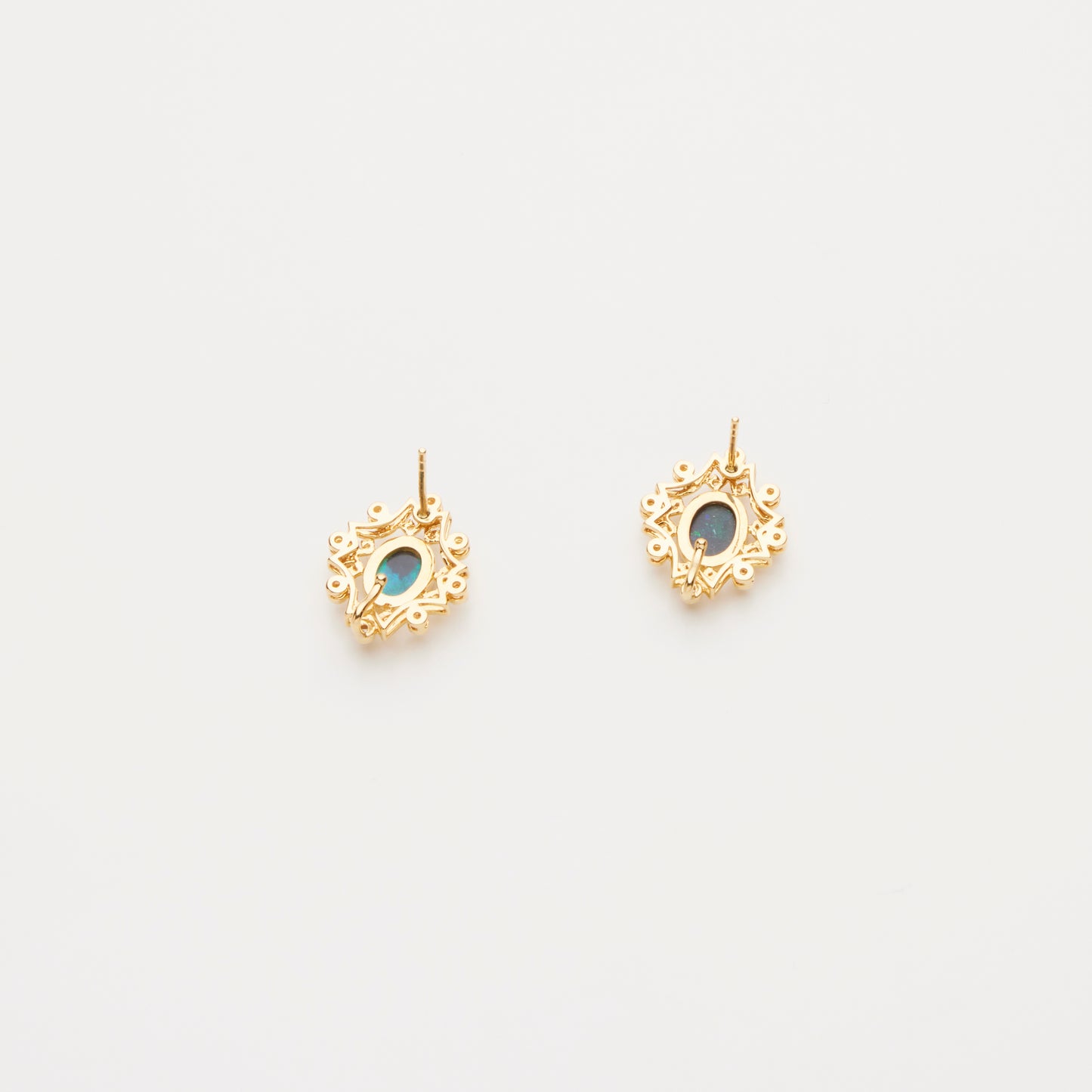 18K Gold/ Opal Earrings