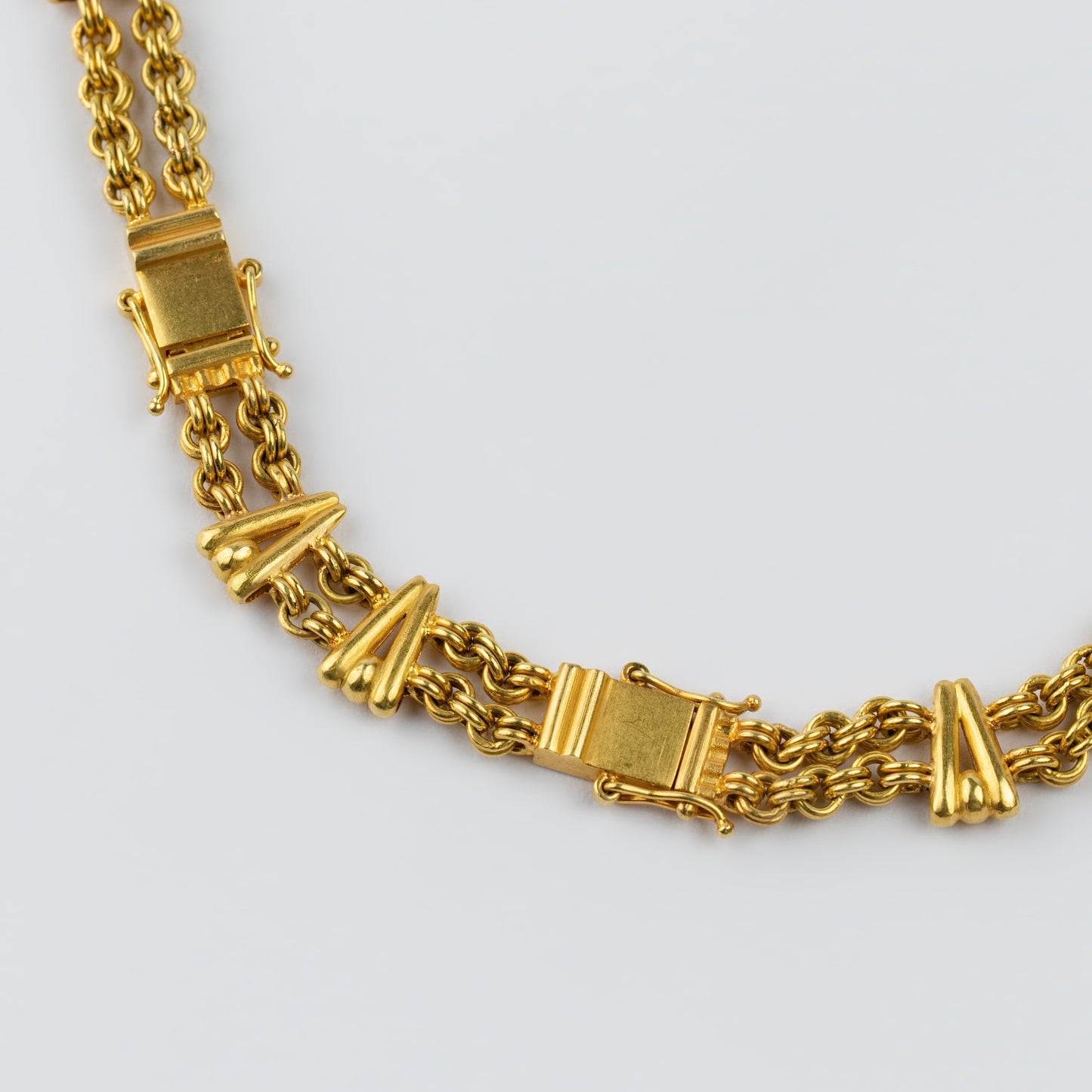 18K Gold Egyptian 'Pantheon of Protection' Amulet Necklace