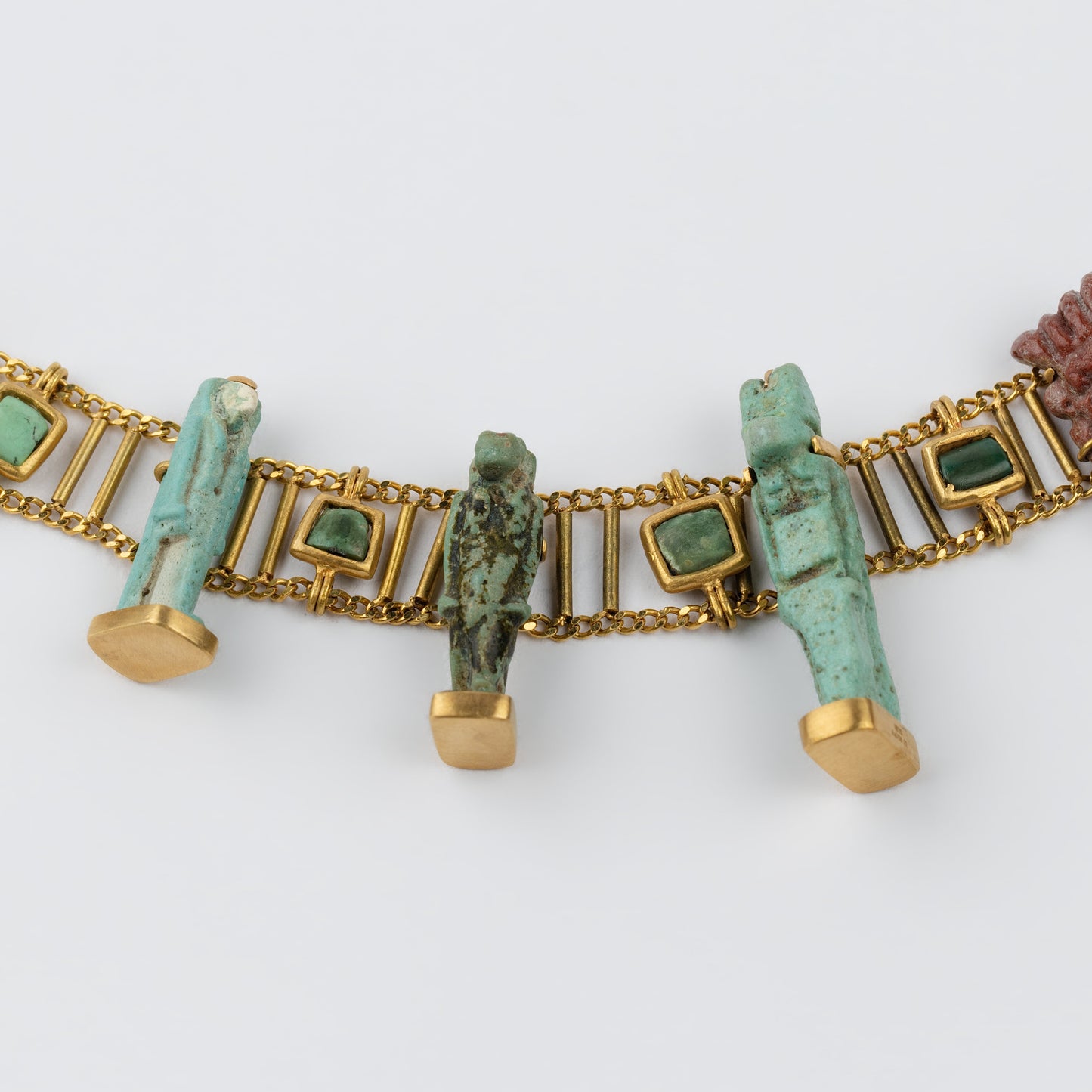 18K Gold 'Pantheon of the Nile' Amulet Necklace
