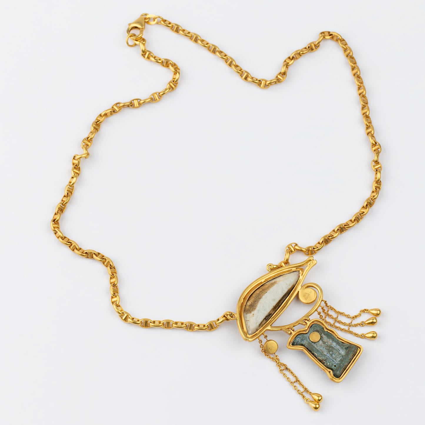 18K Gold 'Eye of Horus' Amulet Necklace