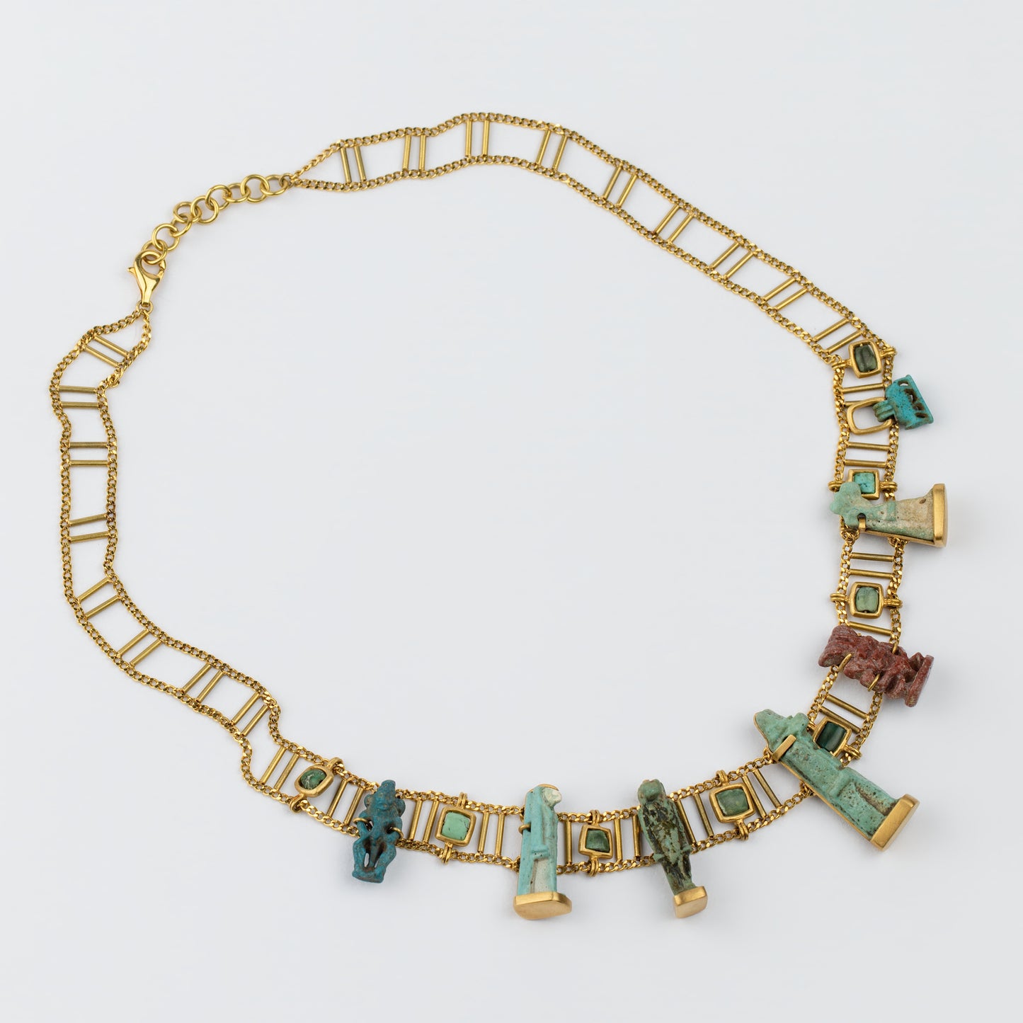 18K Gold 'Pantheon of the Nile' Amulet Necklace