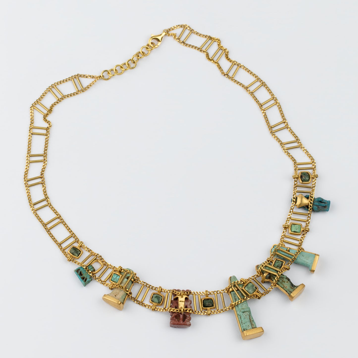 18K Gold 'Pantheon of the Nile' Amulet Necklace