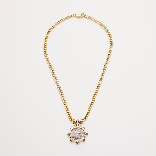 18K Gold/ Muti-Gems Necklace