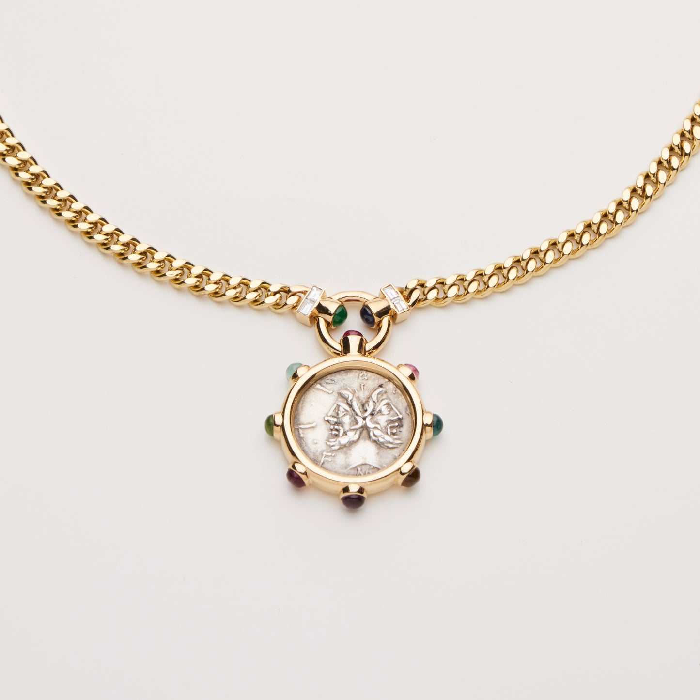 18K Gold/ Muti-Gems Necklace