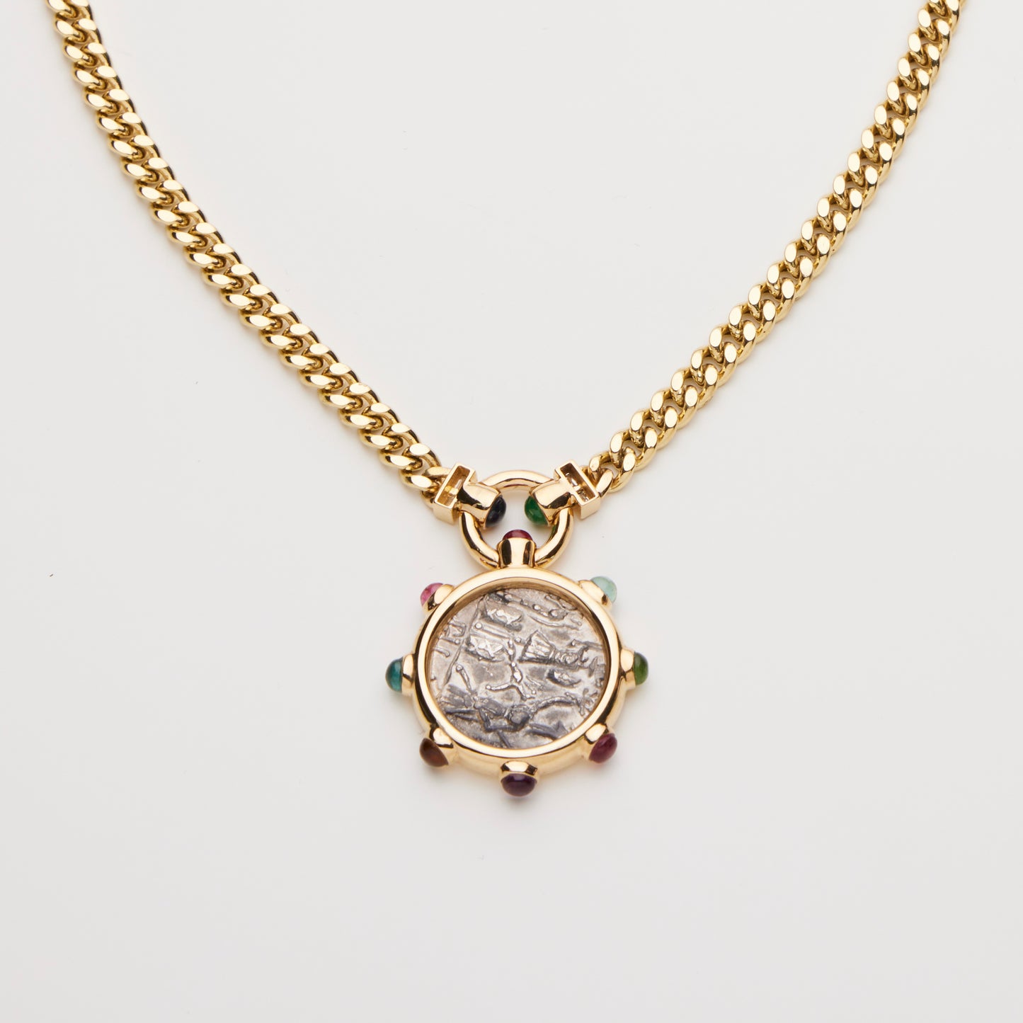 18K Gold/ Muti-Gems Necklace