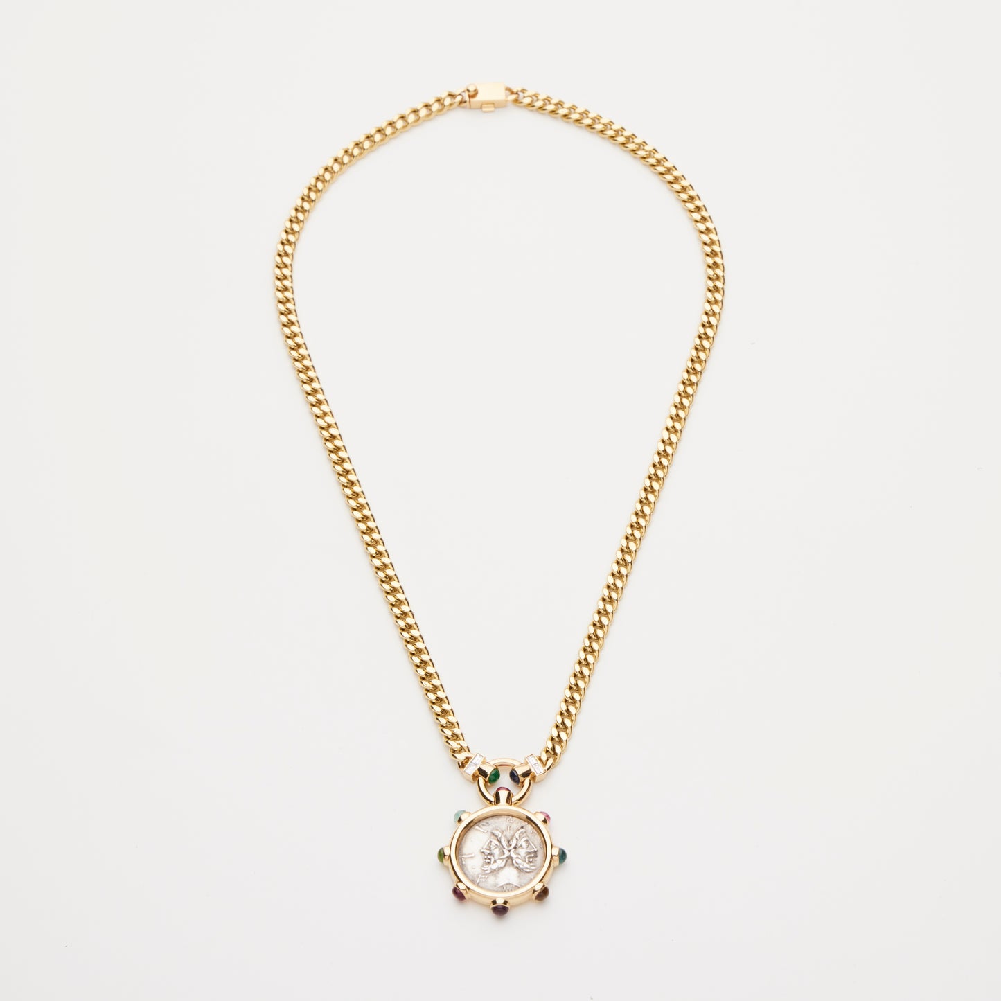 18K Gold/ Muti-Gems Necklace