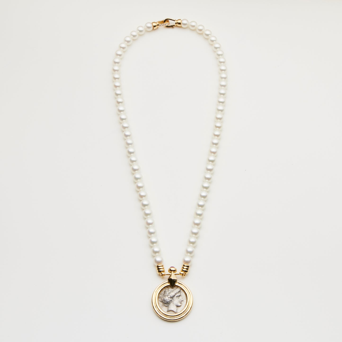 Pearls/ 18K Gold Necklace