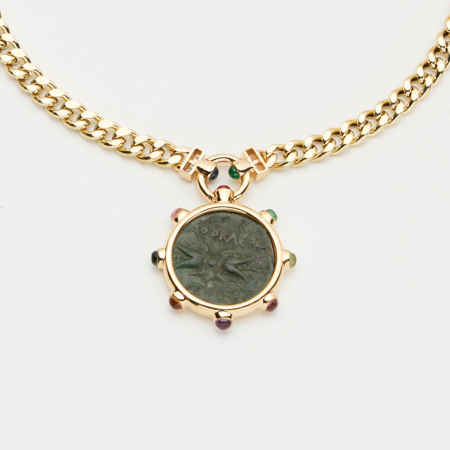 18K Gold/ Muti-Gems Necklace