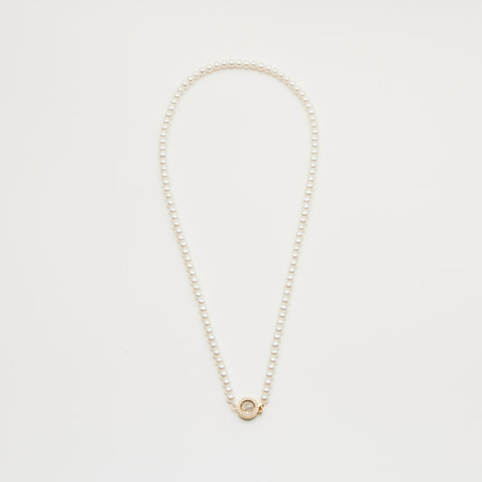 Pearls/ 18K Gold Necklace