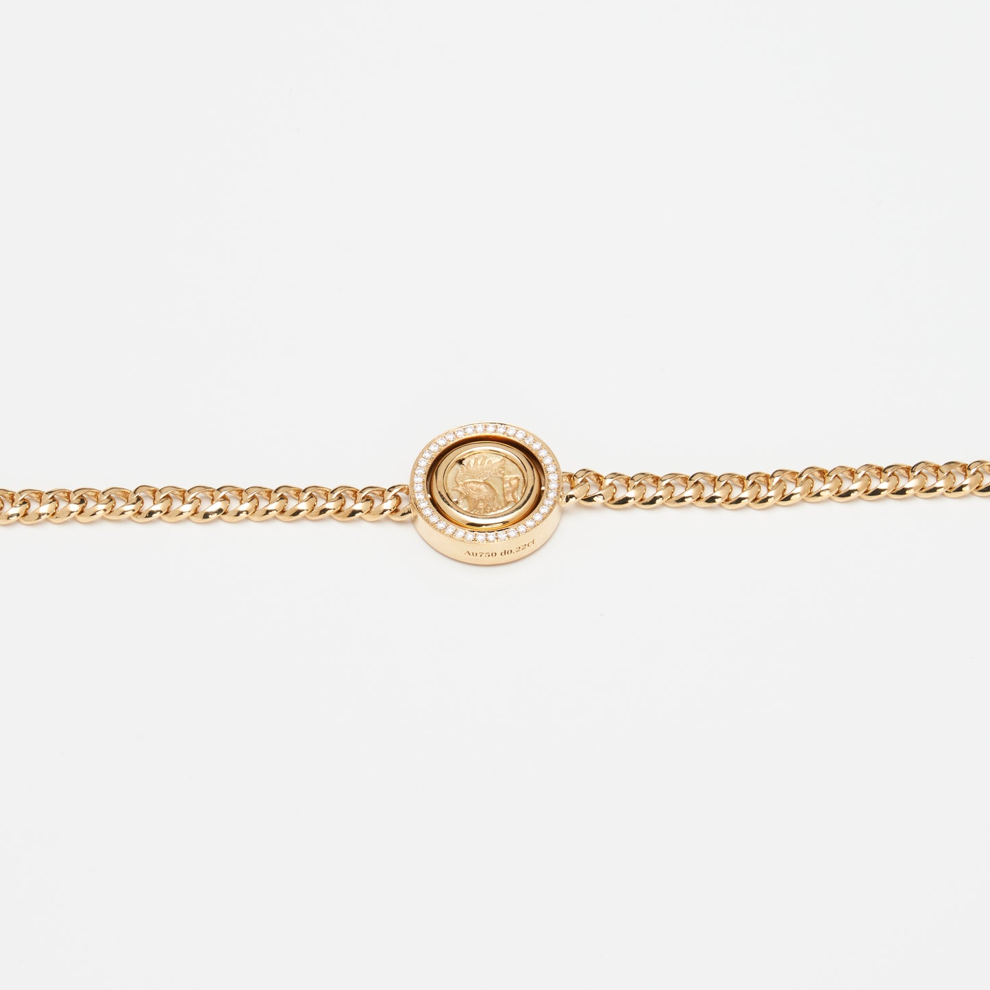 18-karat yellow gold reversible bracelet