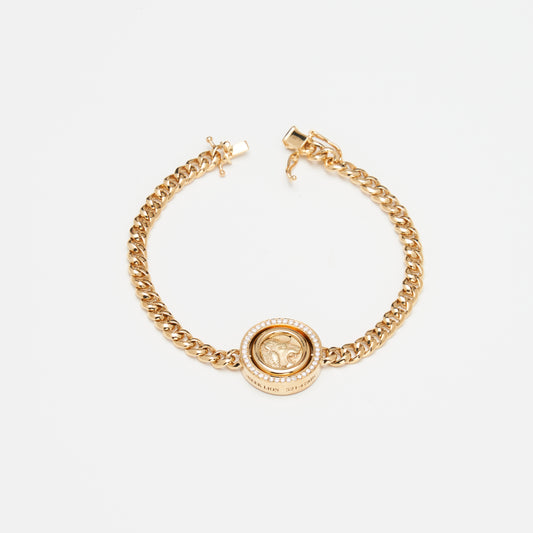 18-karat yellow gold reversible bracelet