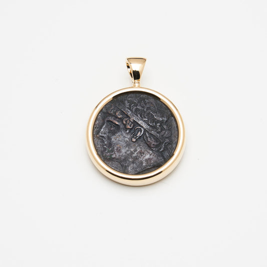 18K Gold Classic Coin Pendant