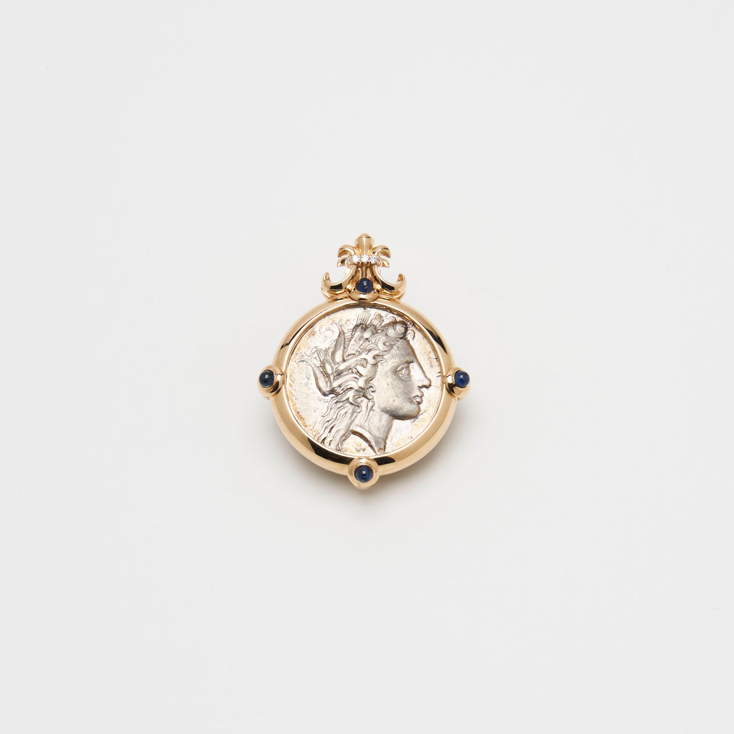 18K Gold Coin Pendant