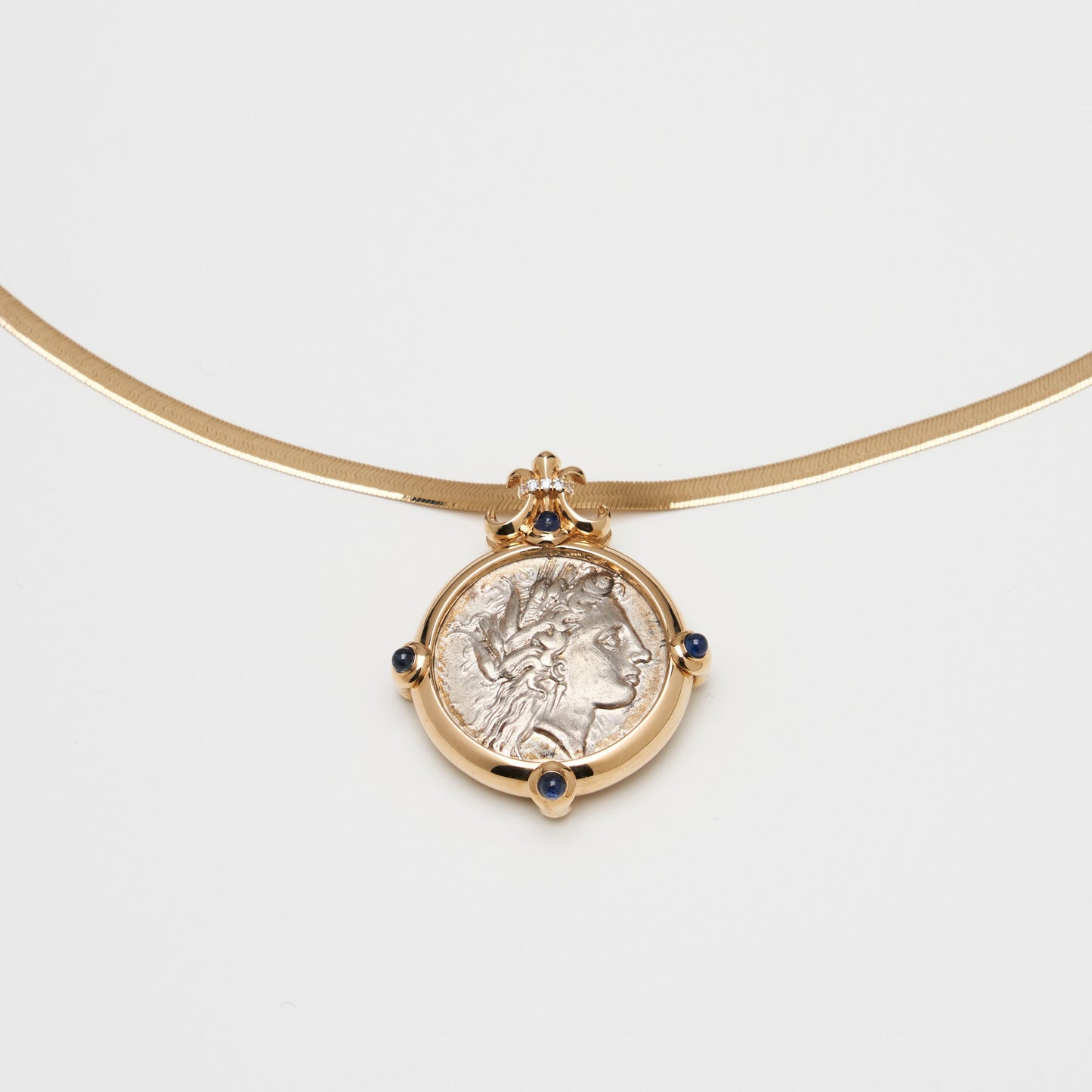 18K Gold Coin Pendant